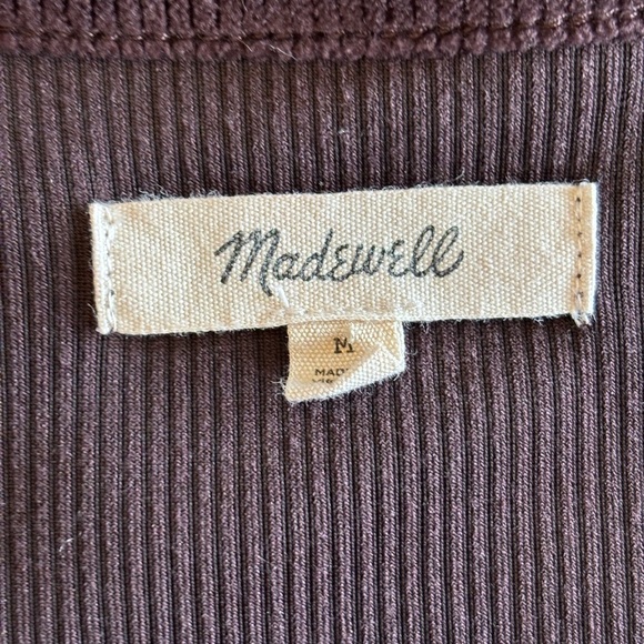 Madewell Corduroy Tie-Front Faux-Wrap Top - Picture 7 of 13